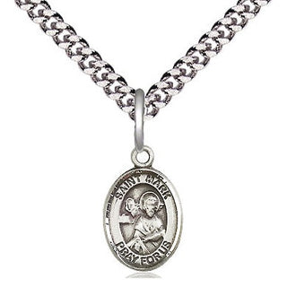 Pewter Saint Mark the Evangelist Medal Religious and Catholic Jewelry Engraved Catholic Saint Jewelry