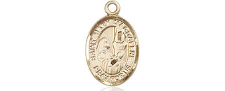 14kt Gold Saint Mary Magdalene Medal Engraved Catholic Saint Jewelry