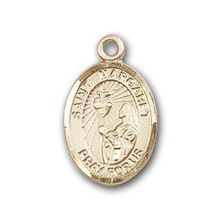 Gold-Filled Saint Margaret Mary Alacoque Pendant