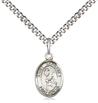 Pewter Saint Margaret Mary Alacoque Medal Religious and Catholic Jewelry Engraved Catholic Saint Jewelry
