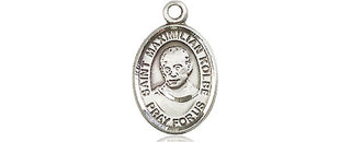 Pewter Saint Maximilian Kolbe Medal Engraved Catholic Saint Jewelry