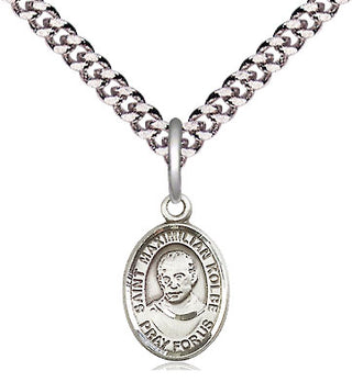 Pewter Saint Maximilian Kolbe Medal Religious and Catholic Jewelry Engraved Catholic Saint Jewelry