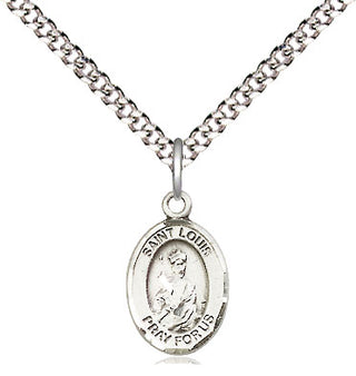 Pewter Saint Louis Medal Religious and Catholic Jewelry Engraved Catholic Saint Jewelry