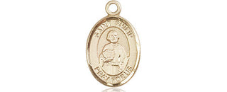14kt Gold Saint Philip the Apostle Medal Engraved Catholic Saint Jewelry