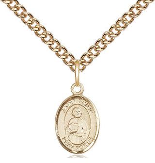 14kt Gold Saint Philip the Apostle Medal Engraved Catholic Saint Jewelry