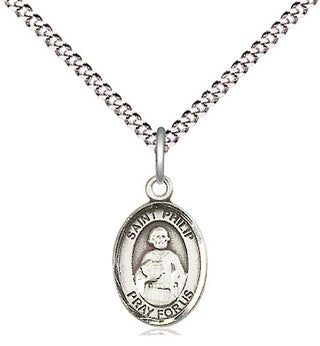 Pewter Saint Philip the Apostle Medal Religious and Catholic Jewelry Engraved Catholic Saint Jewelry