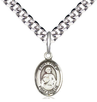 Pewter Saint Philip the Apostle Medal Religious and Catholic Jewelry Engraved Catholic Saint Jewelry