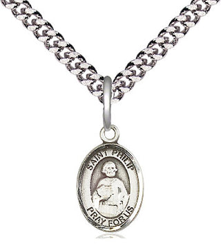 Pewter Saint Philip the Apostle Medal Religious and Catholic Jewelry Engraved Catholic Saint Jewelry
