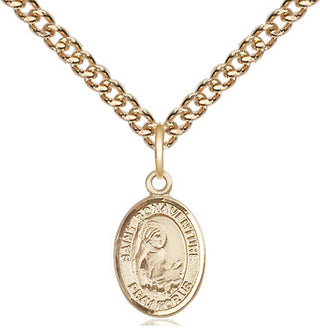 14kt Gold Saint Bonaventure Medal Engraved Catholic Saint Jewelry