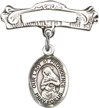 Sterling Silver Badge Pin O/L of Providence Baby Badge - Engravable