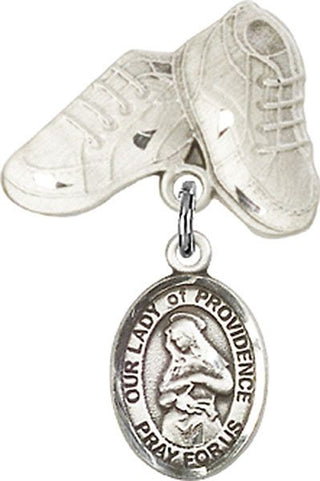 Sterling Silver Baby Boots O/L of Providence Baby Badge - Engravable