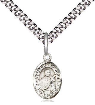 Pewter Saint Martin de Porres Medal Religious and Catholic Jewelry Engraved Catholic Saint Jewelry