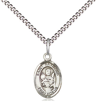 Pewter Saint Raymond Nonnatus Medal Religious and Catholic Jewelry Engraved Catholic Saint Jewelry