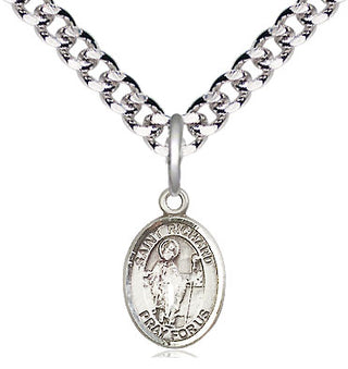 Pewter Saint Richard Medal Religious and Catholic Jewelry Engraved Catholic Saint Jewelry