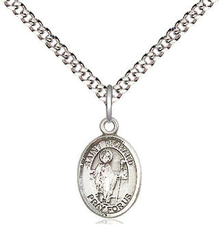 Pewter Saint Richard Medal Religious and Catholic Jewelry Engraved Catholic Saint Jewelry