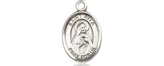 Pewter Saint Rita of Cascia Medal Engraved Catholic Saint Jewelry