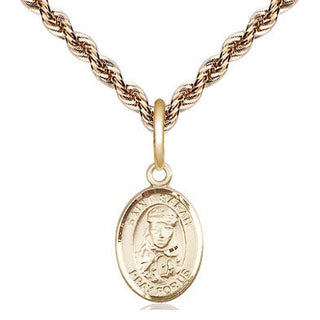 14kt Gold Saint Sarah Medal Engraved Catholic Saint Jewelry