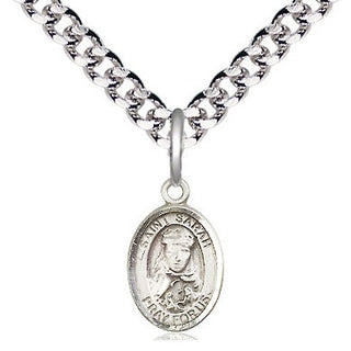 Pewter Saint Sarah Medal Religious and Catholic Jewelry Engraved Catholic Saint Jewelry