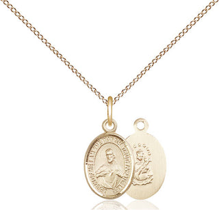14kt Gold Scapular Medal