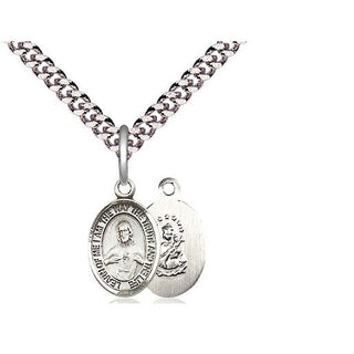 Pewter Scapular Medal Religious and Catholic Jewelry