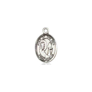 Pewter Our Lady Star of the Sea Medal Engraved Catholic Saint Jewelry