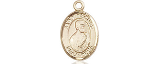 14kt Gold Saint Thomas the Apostle Medal Engraved Catholic Saint Jewelry
