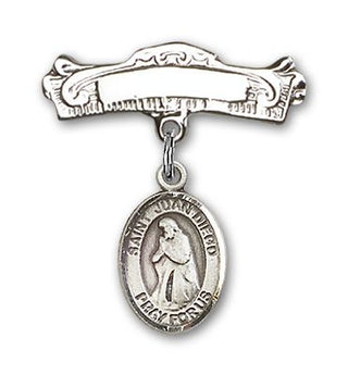 Sterling Silver Badge Pin St. Juan Diego Baby Badge