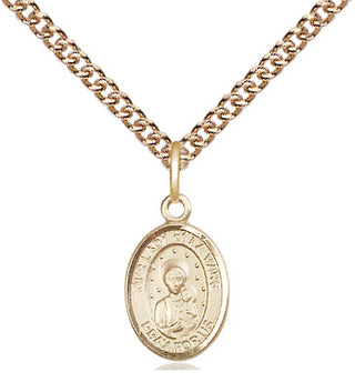 14kt Gold Our Lady of la Vang Medal Engraved Catholic Saint Jewelry