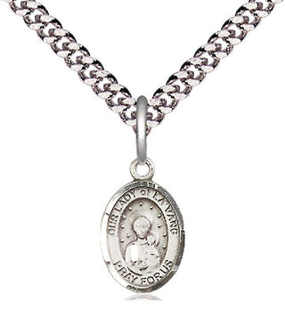 Pewter Our Lady of la Vang Medal Religious and Catholic Jewelry Engraved Catholic Saint Jewelry