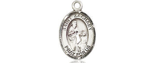 Pewter Saint Zachary Medal Engraved Catholic Saint Jewelry