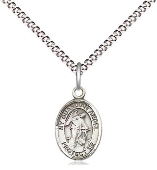 Pewter Guardian Angel Medal Religious and Catholic Jewelry Engraved Catholic Saint Jewelry