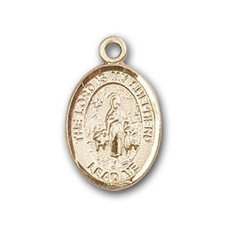 14K Gold Lord Is My Shepherd Pendant