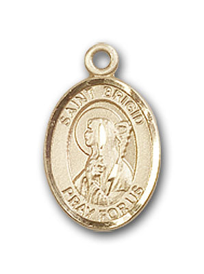Gold-Filled St. Brigid of Ireland Pendant