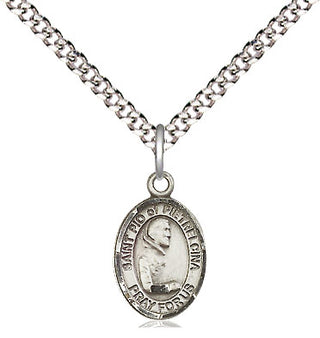 Pewter Saint Pio of Pietrelcina Medal Religious and Catholic Jewelry Engraved Catholic Saint Jewelry
