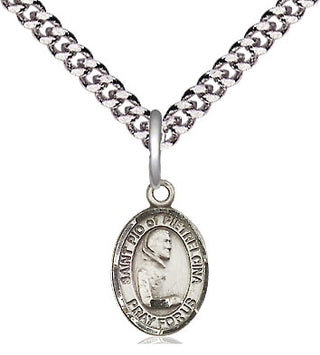 Pewter Saint Pio of Pietrelcina Medal Religious and Catholic Jewelry Engraved Catholic Saint Jewelry