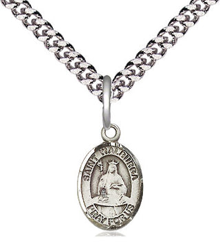 Pewter Saint Walburga Medal Religious and Catholic Jewelry Engraved Catholic Saint Jewelry