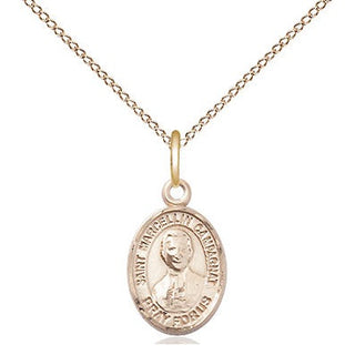 14kt Gold Saint Marcellin Champagnat Medal Engraved Catholic Saint Jewelry