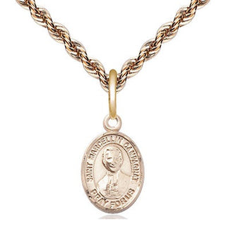 14kt Gold Saint Marcellin Champagnat Medal Engraved Catholic Saint Jewelry