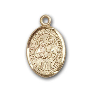 Gold-Filled Sts. Cosmas & Damian Pendant