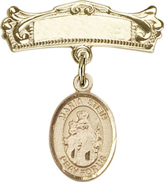 14kt Gold Filled Badge Pin Maria Stein Baby Badge - Engravable