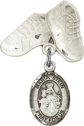 Sterling Silver Baby Boots Maria Stein Baby Badge - Engravable