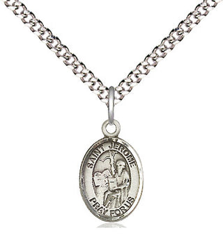 Pewter Saint Jerome Medal Religious and Catholic Jewelry Engraved Catholic Saint Jewelry