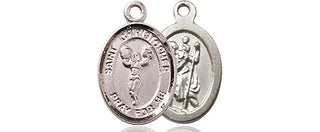 Pewter Saint Christopher Cheerleading Medal