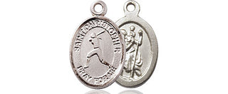 Pewter Saint Christopher Softball Medal