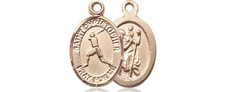 14kt Gold Filled Saint Christopher Baseball Medal