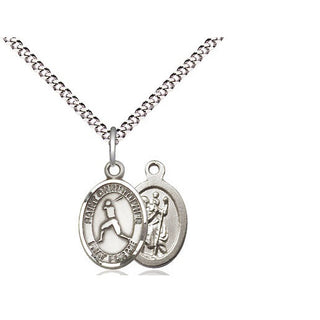 Pewter Saint Christopher Baseball Medal Religious and Catholic Jewelry