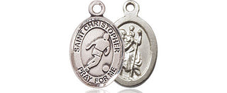 Pewter Saint Christopher Soccer Medal