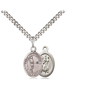 Pewter Saint Christopher Tennis Medal Religious and Catholic Jewelry