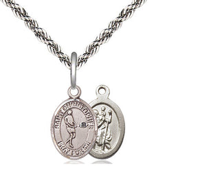 Sterling Silver Saint Christopher Tennis Medal Religious and Catholic Jewelry