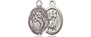 Pewter Saint Christopher Martial Arts Medal